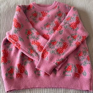 Floral Pink Sweater